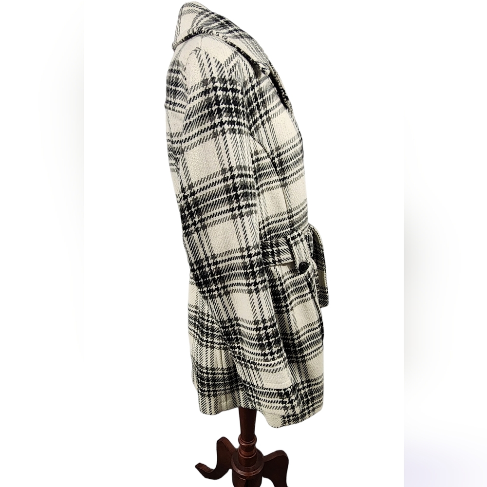 Croft & Barrow Button Coat With Belt Women's Large Petite - Picture 2 of 15